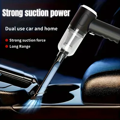 Auto-Staubsauger, Dual-Akku, große Kapazität, große Saugleistung, Dual-Use für Zuhause und Auto, Image