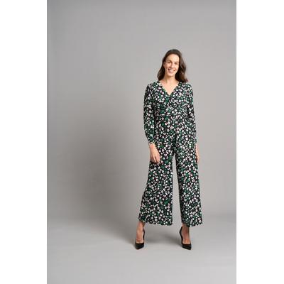 Olivia Leopard Jumpsuit - Grün