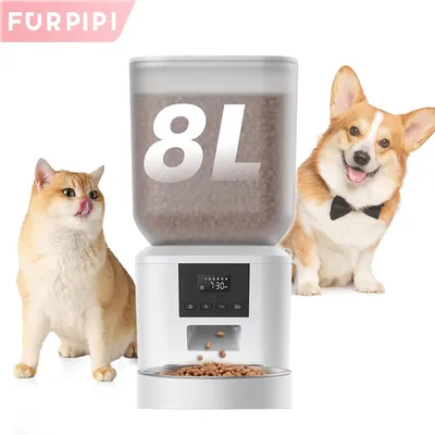 270.51oz Automatic Dog Feeder with Key Control Furpipi Manufacture User-Friendly Time Setting Food