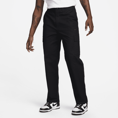 Nike Club Men's Cargo Trousers - Black - Cotton/Elastane