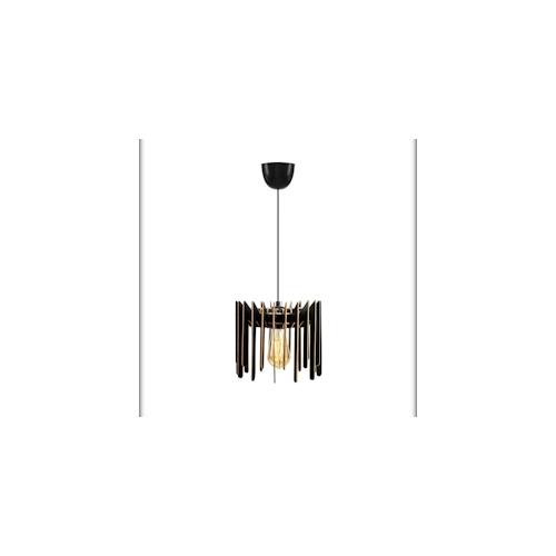 Deckenlampe in Schwarz 23x23x55cm WellHome Covadonga