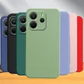 Per Redmi Nota 14 5G Custodia Cover Xiaomi Redmi Note 14 Pro Plus Capas Nuovo Originale Silicone Liquido TPU Fundas Redmi Nota 14 Globale