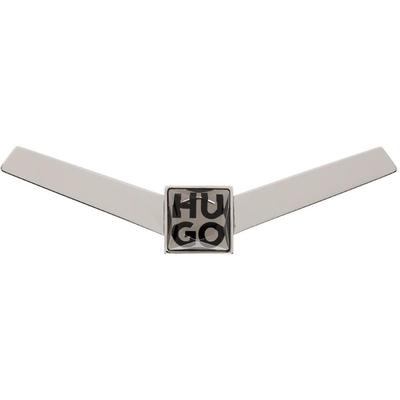 Silver E-sparkling Tie Bar - Black - HUGO Ties