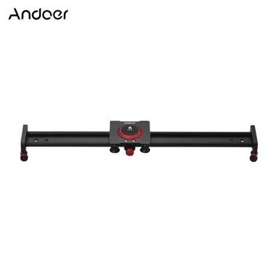 Andoer 50 cm/20 zoll Aluminium Legierung Kamera Track Slider Video Stabilisator Schiene für DSLR Kamera Camcorder DV film Fotografie