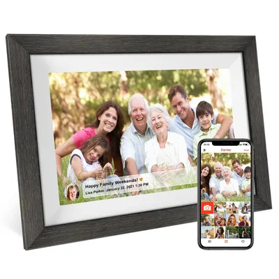 Frameo Digital Photo Frame，10.1 Inch WiFi Smart Digital Picture Frame with HD IPS Touch Screen