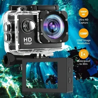 Full HD 1080P wasserdichte Kamera 2,0 Zoll Camcorder Sport DV Go Car Cam Pro Mini Sport DV Camcorder mit Cam-Zubehör