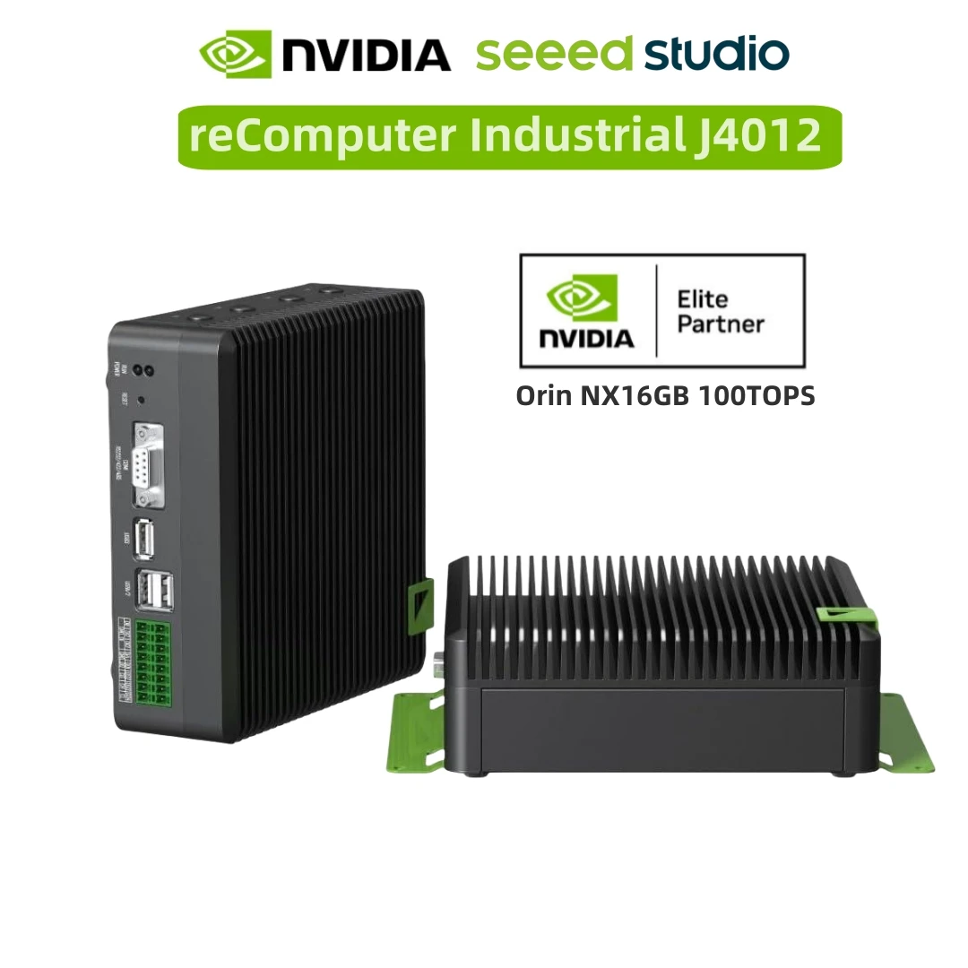 reComputer Industrial J4012 – Lüfterloses Edge AI-Gerät mit Jetson Orin ™ NX 16 GB 100 TOPS Image