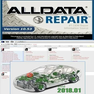Latest Version alldata 10.53 software + Vivid 2018.1 (Atris-Technik) in HDD Automotive Workshop DATA