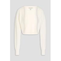 Shaker Cashmere Shrug - White - Autumn Cashmere Knitwear