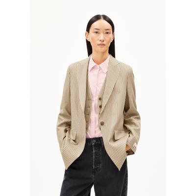 MIKULAA CHECK | Blazer aus LENZING™ ECOVERO™ Viskose - beige (M) Image