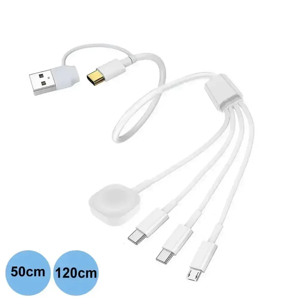 Für iWatch und Telefon Multi-Ladekabel für iPhone 15 14 Typ C/Android Wireless Charging für Apple Watch Ultra SE/9/8/7/6/5/4 Image