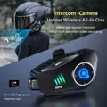 Q28 Moto WIFI Bluetooth Casco Auricolare Registratore di guida HD Telecamera wireless 1080P Videoregistratore con disco rigido Cuffie per chiamate