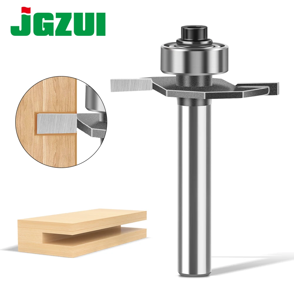 1pc 6mm 12mm Gambo Sfera T-cutter Lavorazione Del Legno Fresatura Router Bit Scanalatura Fresa 2-in-1 Scanalatura Granchio Angolo Fresa