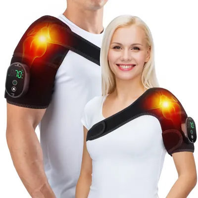Vibration Shoulder Steamer Belt Heated Shoulder Warmer Massager Electric Smart Massage Machine