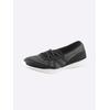 Slipper HEINE, Damen, Gr. 40, schwarz, Synthetik, Textil, modisch, Schuhe