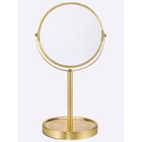 Badaccessoire-Set HEINE HOME, gold (goldfarben), Stahl, Glas, Badaccessoires-Sets