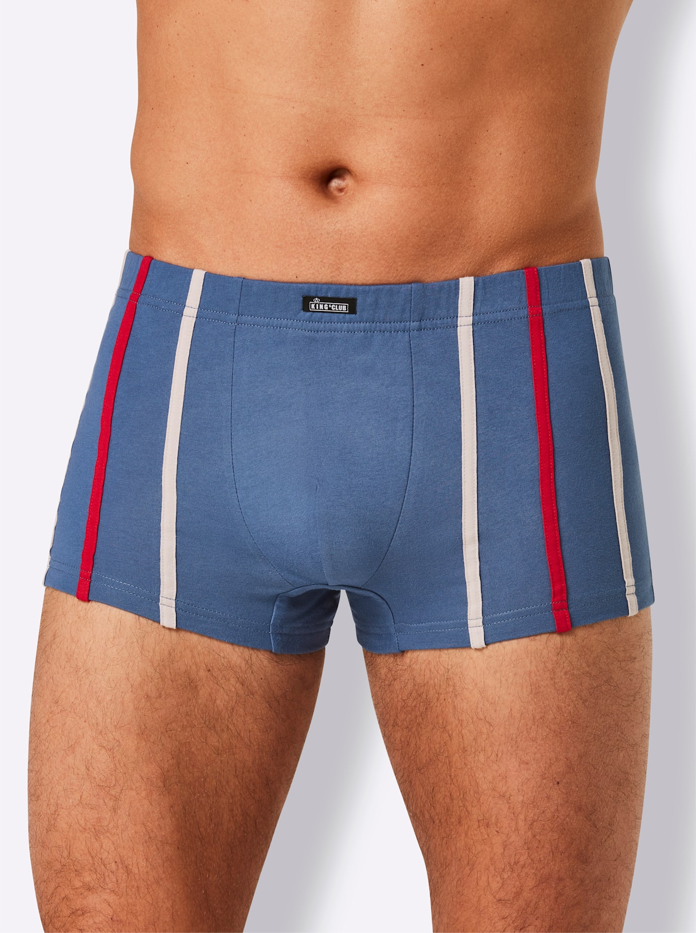 Retro Pants KINGS CLUB, Herren, Gr. 8, blau (3x jeansblau, 2x himmelblau), 100% Baumwolle, Unterhosen Image