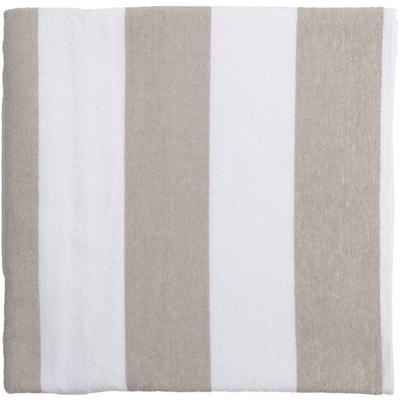 Saunatuch WEWO FASHION "9713ST", beige (beige, weiß), B:70cm L:200cm, Frottee, Baumwolle, Handtücher (Packung), chlorecht Image