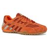 Schnürschuh GEOX "U SNAKE ORIGINAL", Herren, Gr. 42, orange, Leder, Textil, sportlich, Schuhe, Schnürschuh, Freizeitschuh, Trekking Sneaker mit Lederinnensohle