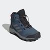 Wanderschuh ADIDAS TERREX "TERREX MID GORE-TEX", Gr. 33, bunt (wonder steel, grau three, semi impact orange), Textil, Synthetik, sportlich, Schuhe, wasserdicht