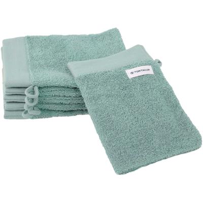 Waschhandschuh TOM TAILOR HOME "Waschhandschuh COLOR BATH", grün (fresh sage), B:16cm L:21cm, Frottier, Frottier, Handtücher (Packung) Image