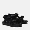 Sandale TIMBERLAND "Perkins Row 2 STRAP SANDAL", Gr. 24 (7,5), schwarz (schwarz, schwarz), Synthetik, sportlich, Schuhe, mit Klettverschluss