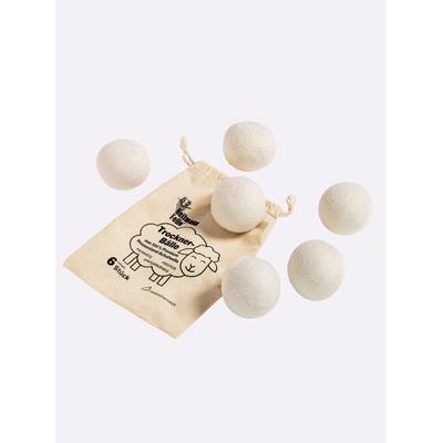 Trocknerball HEINE HOME, beige (ecru), Ø:7,5cm, Wolle, Wäschekugeln