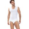 Achseltop MEY "CASUAL COTTON (K)", Herren, Gr. L, N-Gr, weiß, Feinripp, Obermaterial: 100% Baumwolle, casual, körpernah, V-Ausschnitt, ärmellos, Unterhemden, ohne auftragende Seitennähte