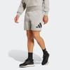 Shorts ADIDAS SPORTSWEAR "M BL SJ SHO", Herren, Gr. M, N-Gr, grau (medium grau heather, schwarz), Obermaterial: 74% Baumwolle, 26% Polyester, sportlich, Hosen