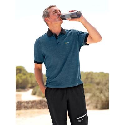 Trainingsshirt CATAMARAN "Freizeitshirt", Herren, Gr. 56/58, blau (topas, meliert), 95% Baumwolle, 5% Elasthan, gemustert, mehrfarbig, meliert, Rundhals, Langarm, Shirts Image