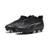 Fußballschuh PUMA "ULTRA 5 MATCH FG/AG Fußballschuhe Jugendliche", Kinder, Gr. 34.5, schwarz-weiß (schwarz, weiß), Obermaterial: Synthetik, Textil; Futter: Synthetik, Textil; Innensohle: Textil; Laufsohle: Synthetik, Schuhe