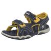 Sandale TIMBERLAND "Adventure Seeker 2 Strap", Gr. 27, blau (navy, gelb), Textil, sportlich, Schuhe, mit Klettverschluss