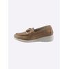 Slipper CASUAL LOOKS, Damen, Gr. 39, braun (camel), Leder, modisch, Schuhe