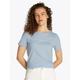 T-Shirt TOMMY HILFIGER "REG CORP LOGO C-NK SS", Damen, Gr. XXXL (46), blau (breezy blau), Jersey, Obermaterial: 100% Baumwolle, unifarben, casual, normal hüftlang, Rundhals, Kurzarm eingesetzt abgesteppte Kante, Shirts, mit Logoschriftzug