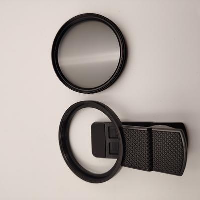 TEMU 52mm Universal Smartphone Cpl Filter, Polarization Glass Lens For Reflection Reduction, Waterproof Plastic Material, Compatible With Dslr Camera - Enhances Image Clarity