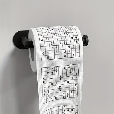 TEMU Fun Math Game-themed Toilet Paper - 3-ply, High-quality Unbleached , Home & Party Decor, Unique Gift Idea Image