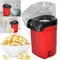 Macchina per popcorn Popper per mais senza olio ad aria calda sana, piccole pentole per popcorn domestiche Macchina per popcorn completamente automatica Snack natalizi