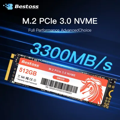 Bestoss M.2 3.0 x 4 NVMe PCIe SSD m2 1 tb Diy Gaming Computer 128gb 256gb 512 gb 1tb Hard Disk SSD
