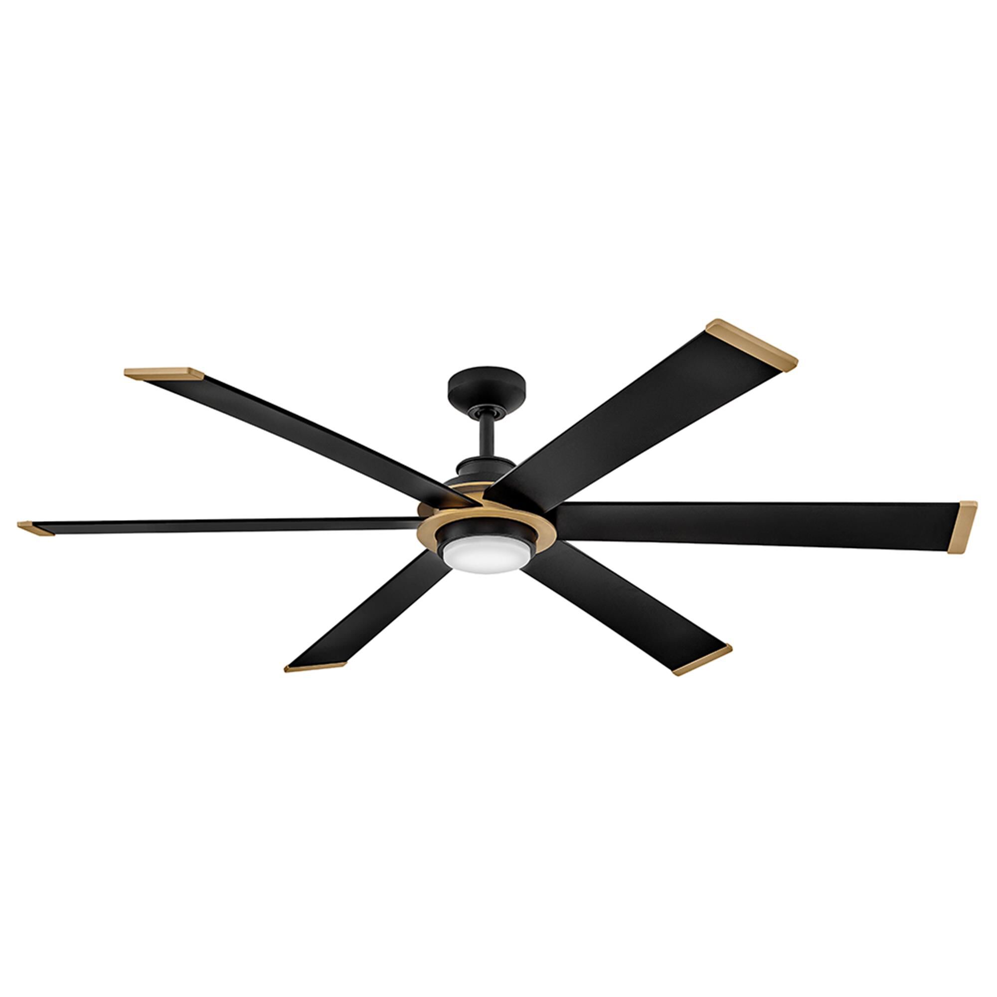 Hinkley Lighting Andros 64 Inch Ceiling Fan with Light Kit - 906964FMB-LDD