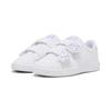 Sneaker PUMA "PUMA Smash 3.0 Sneakers Mädchen", Kinder, Gr. 30, lila (weiß vivid violet silber lila metallic), Obermaterial: Synthetik, Textil; Futter: Textil; Laufsohle: Gummi, Schuhe