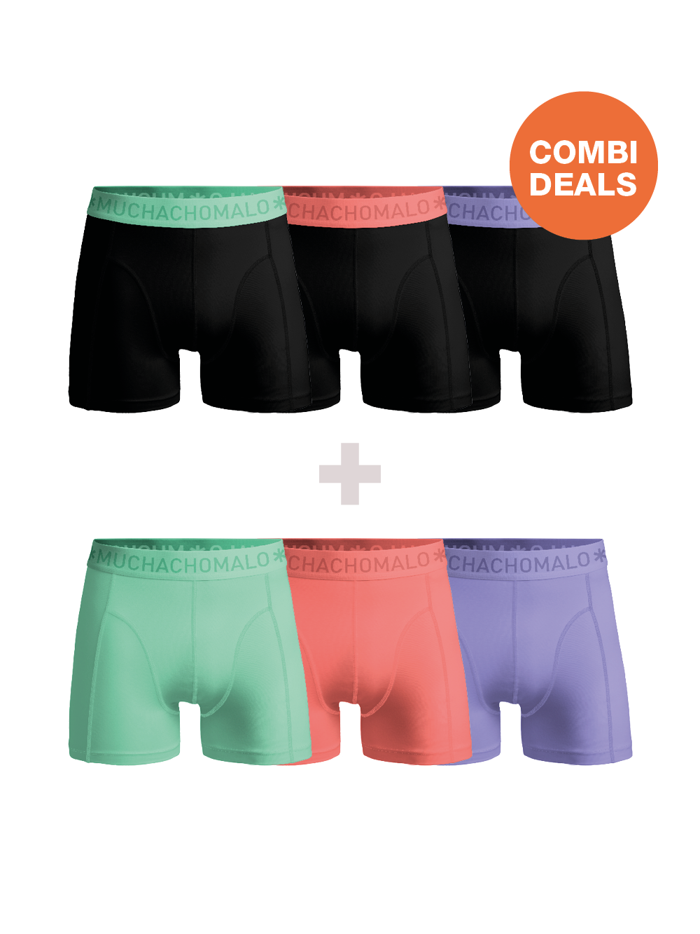 Muchachomalo Herren Boxershorts – 3+3 Stück – Herren Unterhosen Image