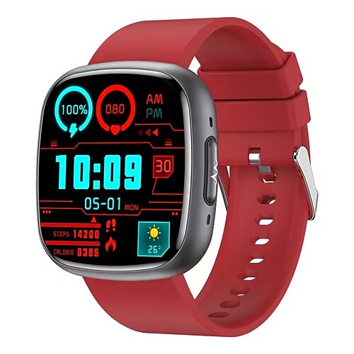 ET593 Smart Watch Blutdruck Gesundheitsmonitoring Bluetooth Anrufe SOS Männer Frauen Sport Fitness Tracker Smartwatch Image