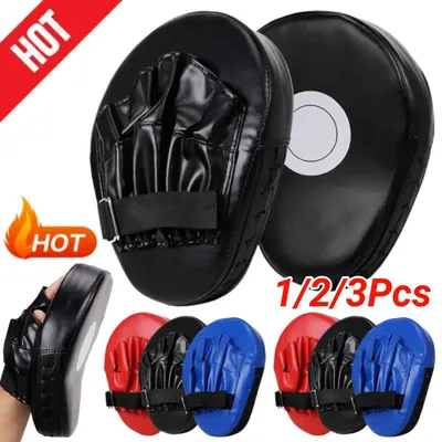 5-Finger Hand Target Kick Boxing Gloves Curved Punching Mitts PU Leather Punch Target Bag Karate