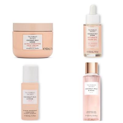 Victoria's Secret Bath & Body | Victoria’s Secret Coconut Milk & Rose Face Cream, Hair Oil, Deodorant & Mist-Nwt | Color: Cream | Size: Os