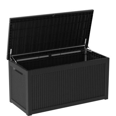 260 Gal Resin Lockable Patio Outdoor Storage Deck Box