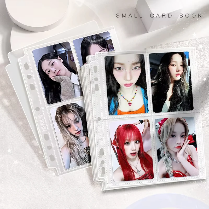 Hervorragende Qualität StarMate 10 Stück transparente Blatthülle für A5/A4-Ordner, säurefrei, kein CPP, lose Blätter, Seite 4/9 Gitter, Fotokartenaufbewahrung Image