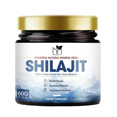 Shilajit Pure Himalayan Organic Resin - Gold Grade Shilajit Resin with Fulvic Acid & 85+ Trace