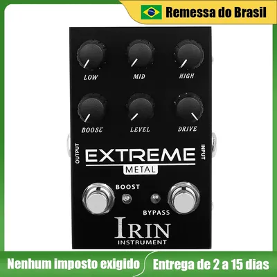 IRIN AN-42 EXTREME Metal Pedal Effect Distortion Pedal High Gain Overdrive Pedal True Bypass Guitar