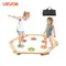 VEVOR 6PCS Kids Balance Beam Stepping Stones Wooden Toddler Balance Boards Indoor/Outdoor Montessori