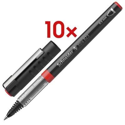 Schneider 10x Einweg-Tintenroller »Xtra 823« rot Image